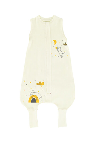 Woolnat Merino Yün Sleeping Kitten Tek Katmanlı Kolsuz Uyku Tulumu