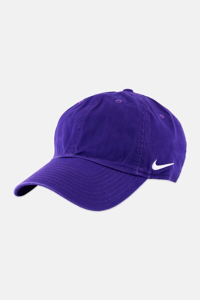 Nike Men Embroidered Logo Team Campus Adjustable Buckle Cap, Purple