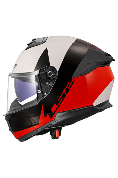 LS2 STREAM2 THUNDERBIZ SİYAH KIRMIZI FULL FACE MOTOSİKLET KASKI ECE 22.06 ve DOT