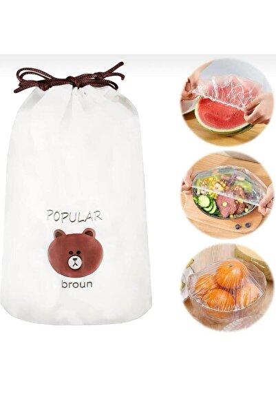 MODA OZY 100 Pieces Practical Freshness Preserving Pot and Plate Cap Multi-Pu...