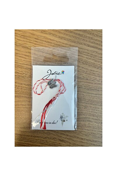 Flippy Традиционен Мартишор, Джоли, модел ПЕПЕРУДА, с бяло/червен плетен шнур...