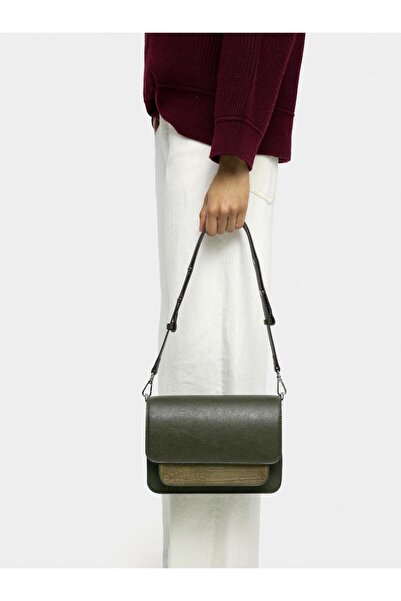 PARFOIS Kapaklı ve Dokulu Çapraz Çanta