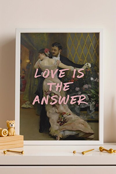 Saturn Tablou înrămat „Sfârșitul balului” „Dragostea este răspunsul” Cuplu re...