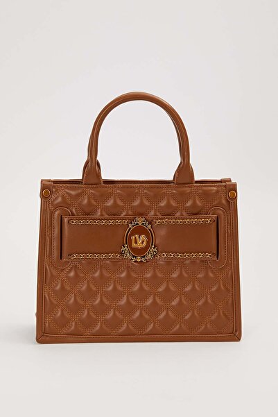 Levidor Camel Cuff Detailed Handbag