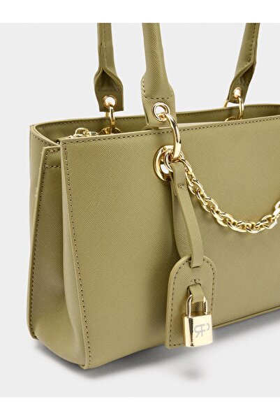 PARFOIS Dokulu ve Charm'lı Omuz Çantası