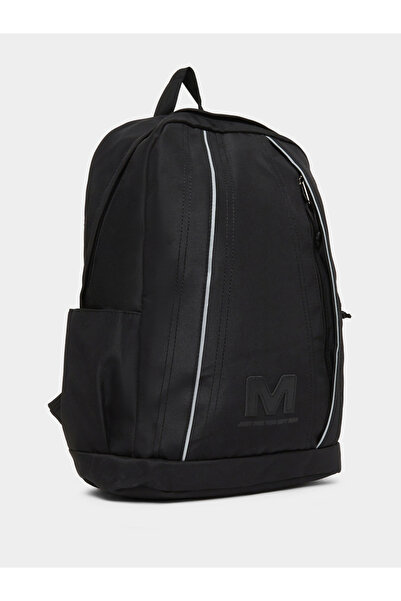 Styli Men Black Backpack with Side Pocket