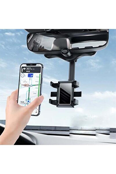 Zibox PowerMaster PM-25159 Araç İçi Dikiz Aynası Telefon Tutucu 360 Derece Ayarlanabilen