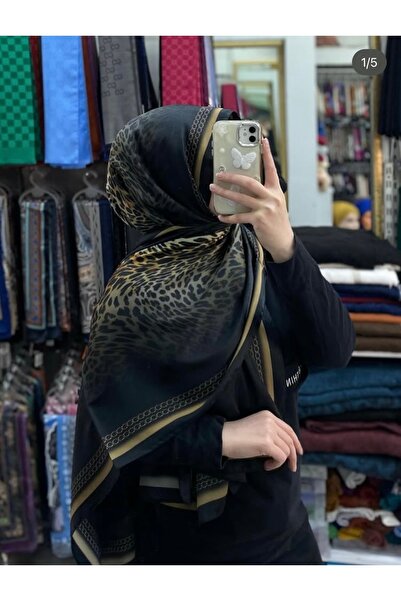 Picasso Leopar desenli krıstal şal