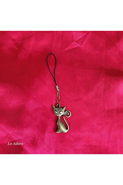 LO ADORO Phone Charm Heart Butterfly Cat Yoga Woman Phone Lanyard Strap Keych...