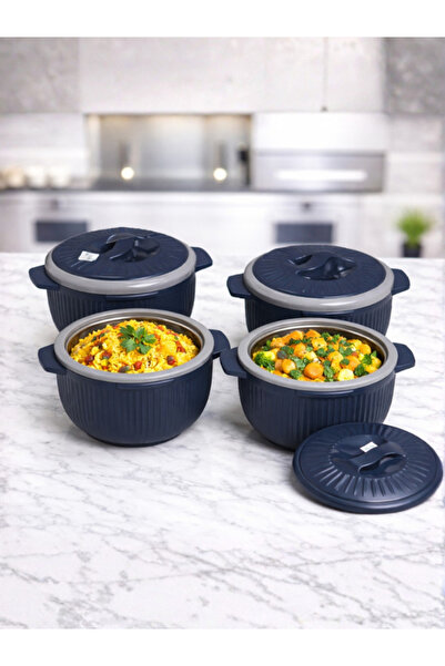 Generic REEM Premium Thermal Food Containers - 4-Piece Set, Sizes 2800 / 2200...