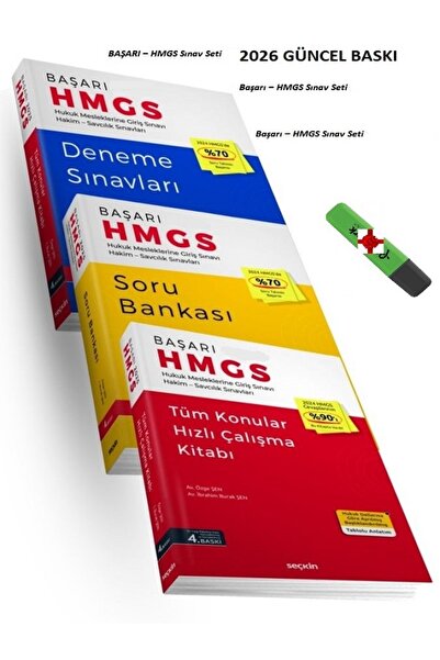 Seçkin Yayıncılık Seçkin Yayınevi Başarı HMGS Sınav Seti 3'lü 2026 (Özge Şen,...
