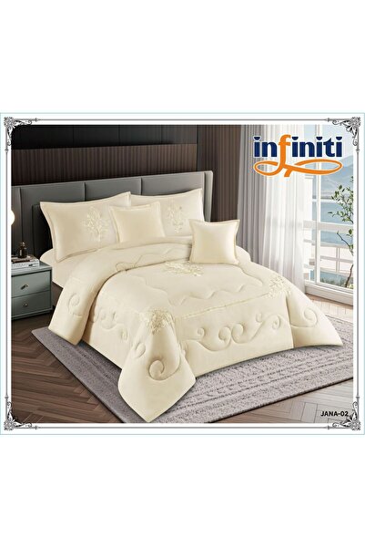 Infinitif Embroidered single and a half bed sheet set, 4 pieces