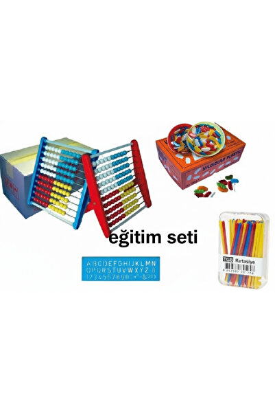 sfs elektrik etkinlik seti 4'lü SAYI FASULYESİ, SAYI SAYMA ÇUBUĞU, ABAKÜS, ha...