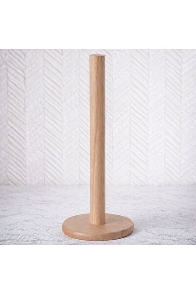 AKBALTA Wooden Roll Napkin Holder – Natural Wood Tabletop Napkin Holder