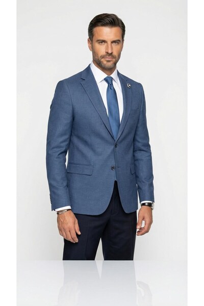 Plus Scorpion Men's Slim Fit Classic Jacket Textured Fabric Modern Cut