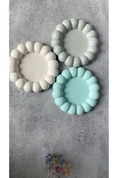 Özalp Decor Bubble Decorative Plate-Presentation Candle Coffee Coaster -Set o...