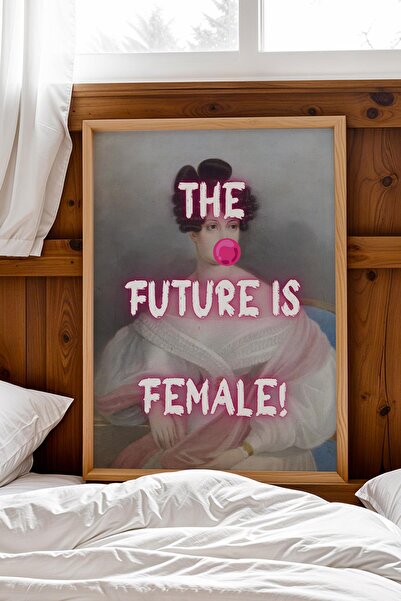 Saturn Viitorul este feminin Tablou înrămat Femeia viitorului Artă feministă ...