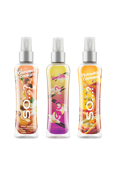 So Fragrance So…? Caramel Cookies, Vanilla, Pistachio Caramel Vücut Spreyi 3'...