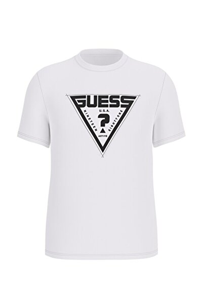 Guess Ανδρικό λευκό μπλουζάκι με κοντό μανίκι Luta Crew Neck Z6RI03I3Z14-G011