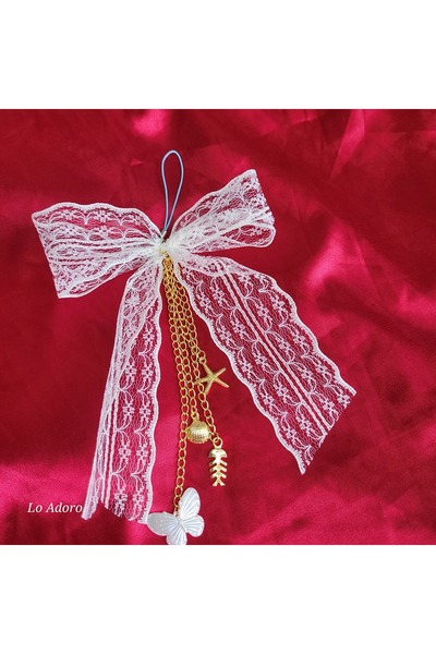 LO ADORO Phone Charm Heart Butterfly Cat Yoga Woman Phone Lanyard Strap Keych...