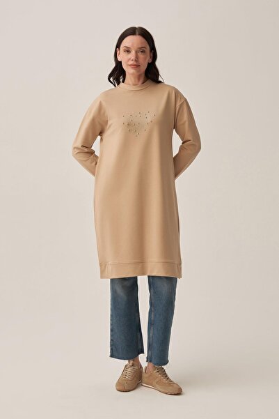 ALLDAY Beige-Cotton Stoned Tunic