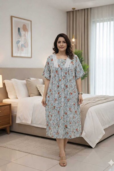 bbs fashion قميص نسائي ميدي قطن 100%