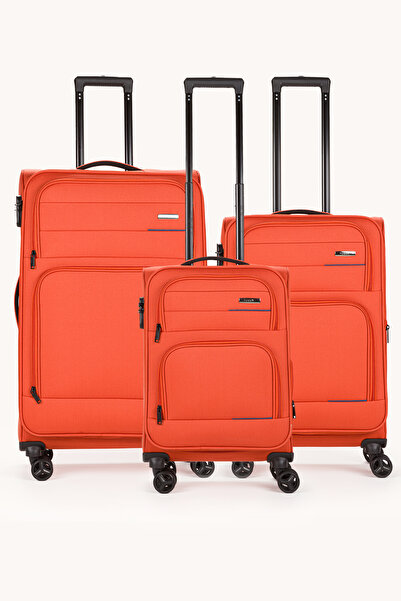 Fossil Kumaş Ultra Hafif Şifreli Körüklü Kendi Etrafında Dönebilen Valiz Seti...