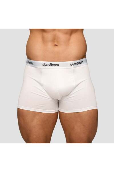 GymBeam Boxeri Essentials pentru bărbați, pachet de 3 bucăți, albi
