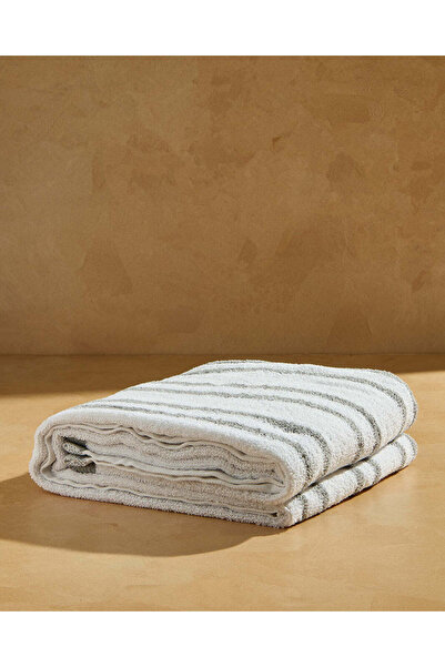 REDTAG منشفة حمام مخططة باللون الرمادي