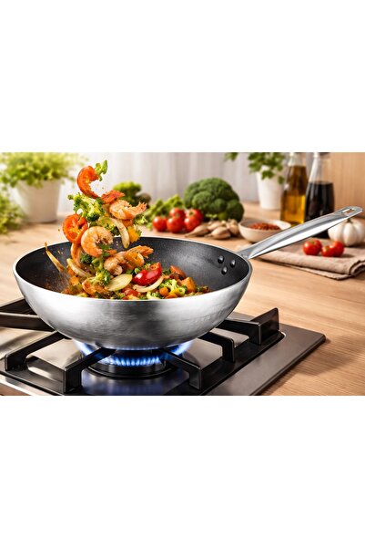 Net Çelik NETÇELİK Yakut Serisi Wok Tava