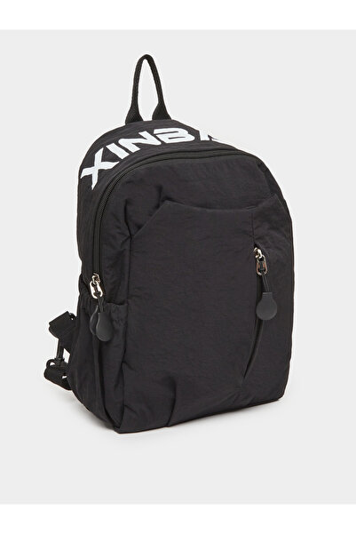 Styli Men Black Nylon Backpack