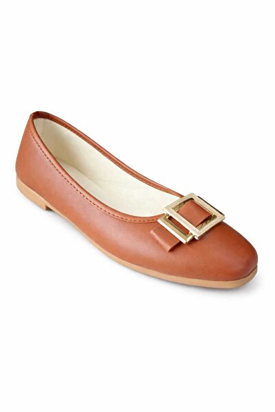 lias desing жени кафяви удобни балетни пантофки