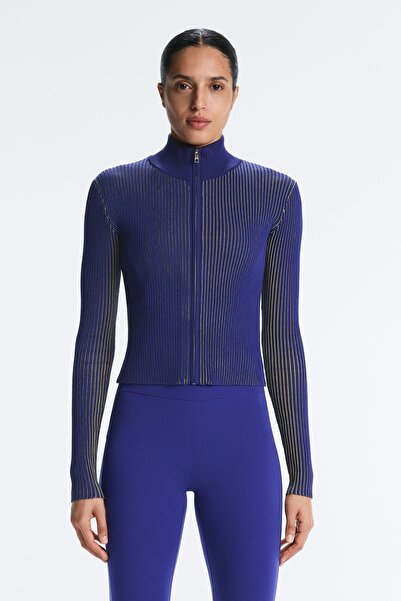 Oysho Fitted rib-knit jacket