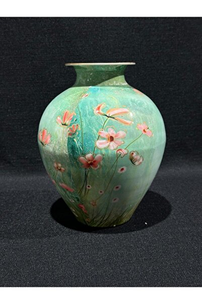 Mikasa Moor Su Yeşili Çiçekli Küp 20x25cm