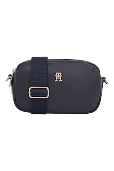 Tommy Hilfiger Leather Crossbody Bag Poppy, Navy
