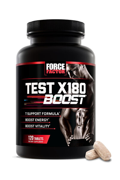 force factor Test X180 Boost, 9-in-1 T Support for Men with D-Aspartic Acid B...