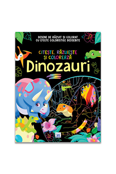Editura DPH Citește, răzuiește și colorează. Dinozauri