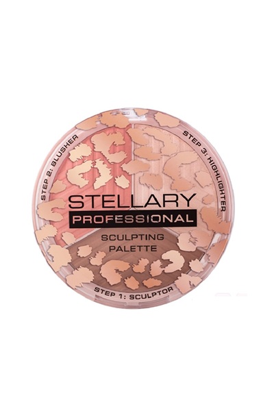Stellary Face Sculptor 01 - 3in1 Palette Contour, Blush & Highlighter