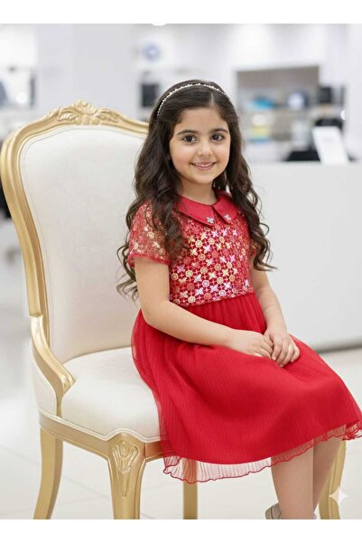 gmax فستان أميرة الربيع الكلاسيكي بتطريز الزهور والتول المكسر