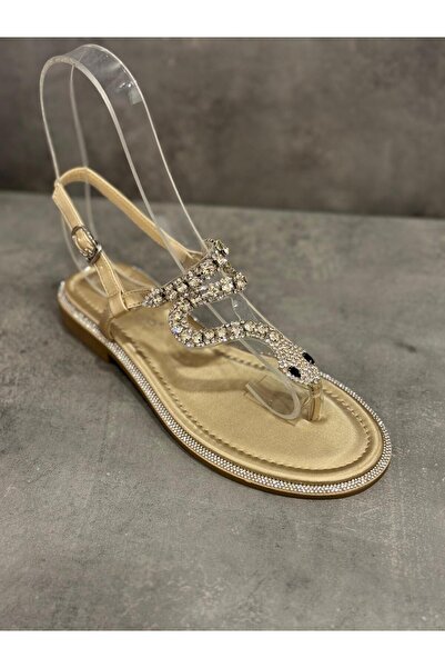 Guja Special Collection Snake-Patterned Sandals with Stone Accessories