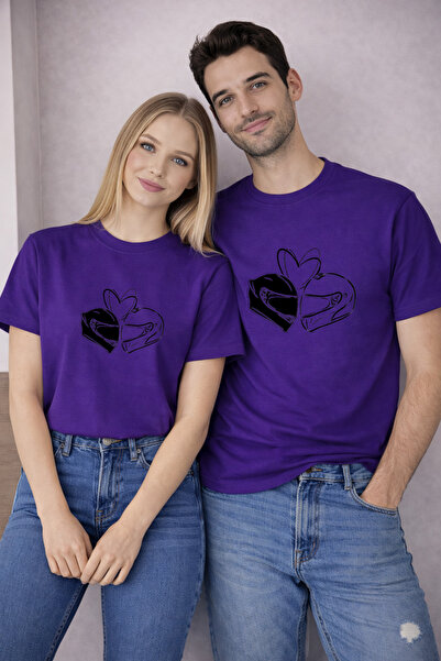 LORVEX Valentine's Day February 14 Double Combination T-Shirt 2-Piece Price M...