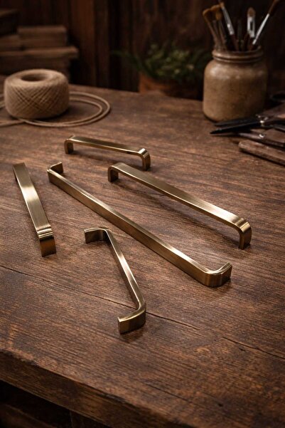 ARON YENİ BAHAR KULP 320MM (CİLALI ANTİK GOLD) TV ÜNİTE YATAK ODASI KONSOL MU...