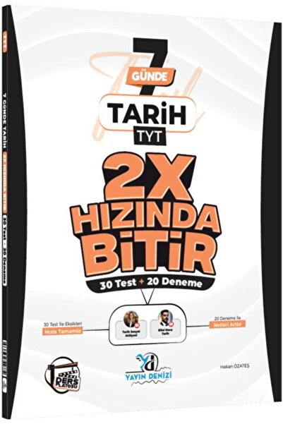 Ders Platosu Ders Platosu Yayın Denizi TYT Tarih 2X Hızında Bitir Deneme 2026