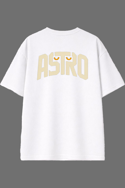VSRN Μπλουζάκι Astro 1 Design με στάμπα στην πλάτη, λευκό, oversized