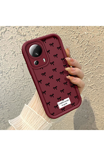 Hontinga حافظة هاتف من مادة السيليكون مقاومة للصدمات بنمط فيونكة متوافقة مع ه...