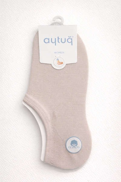 Aytuğ Women's Cotton Plain Ballerina Socks for Daily Use, Flexible and Breath...