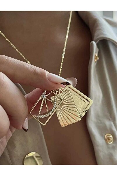 8atelier قلادة ذهبية مغلقة من لوب