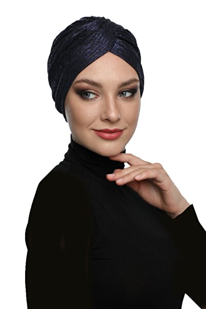 elysianfidan Turban instantanee pentru femei, căptușit cu tifon argintiu, alb...