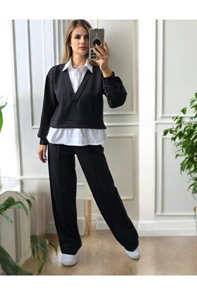 styleFlex Women's tracksuit made of 50% elastic viscose, with integrated blou...