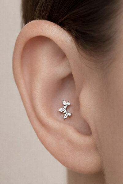 alysa jewelry cerrahi çelik zirkon taşlı şık piercing, tragus, heliks, conch,...